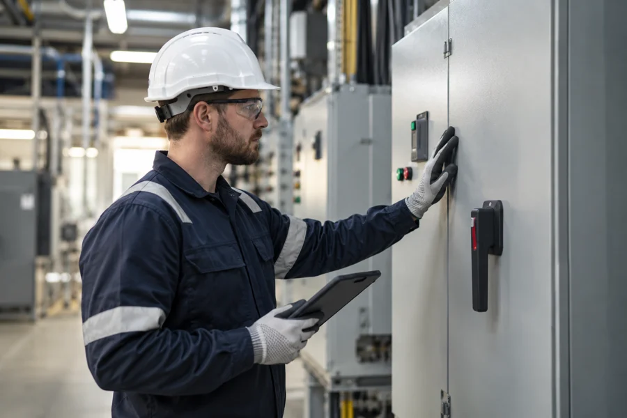 Seguridad eléctrica en un tablero industrial